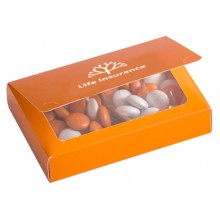 Full Colour Printed Bizcard Box with Choc Beans 50g